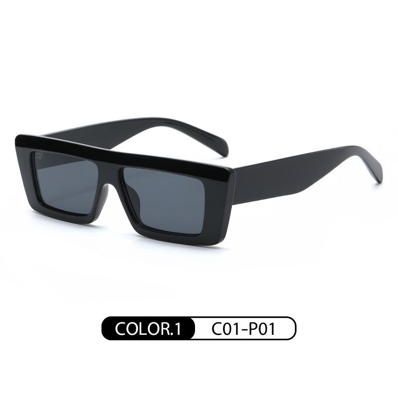 Small Frame Vintage Rectangle Sunglasses New Fashion Women Personality Wide Brim Sunglasses