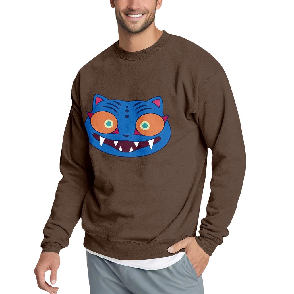 Men's Casual Sweatshirt With Fun Film-Themed Print