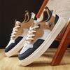 Mens Shoes 2025 Summer New Breathable White Shoes Mens Trendy and Versatile Thick Soled Sports Board Shoes Trendy Shoes