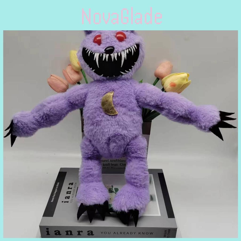 New Arrival Poppy Playtime Plush Toy Purple Cat Teddy Bear Doll 40cm Short Plush Stuffed Animal