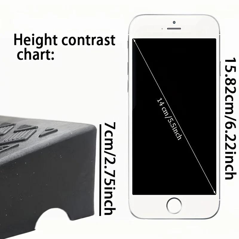 1/2pcs Car Wheel Driveway Ramp, Portable Non-Slip Tire Step for Curb, Porch, RV, Threshold Ramp, Automotive Accessory