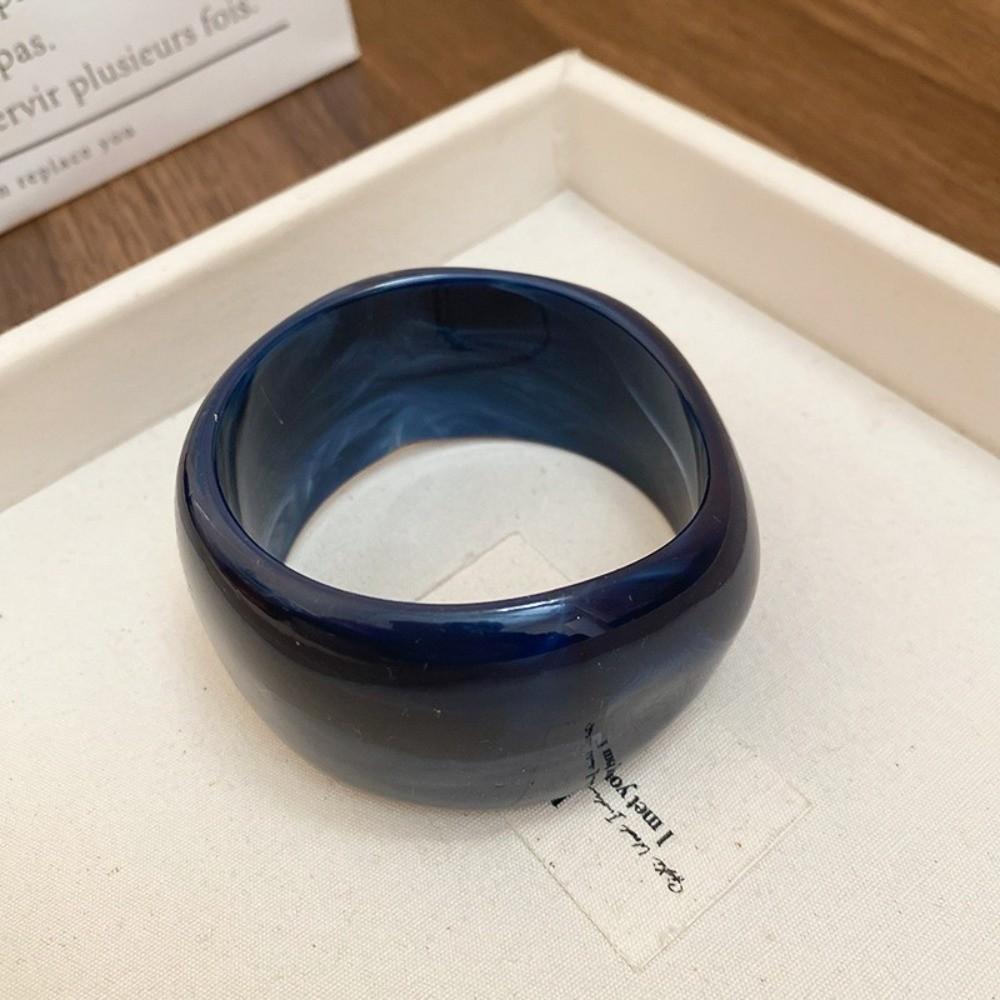 8 Colors Bohemian Bangles Thick Round Bracelet Punk Acrylic Bangles  Women