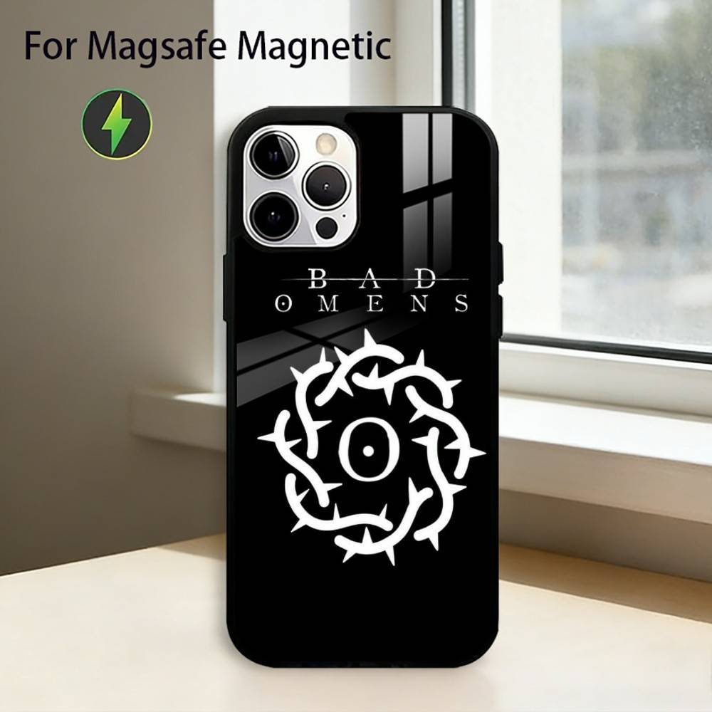 

B-Bad Omens Чехол для телефона CONCRETE JUNGLE Для iPhone17,16,15,14,13,12,11 Plus,Pro Магнитный с Magsafe Беспроводной зарядкой iPhone13
