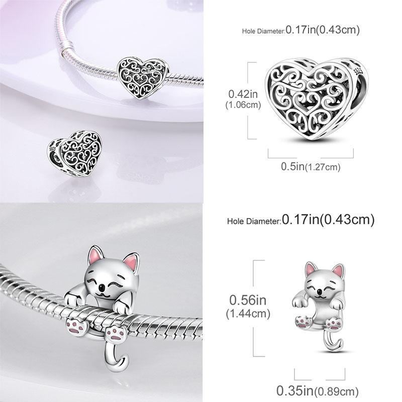 New 925 Silver Charm Bead Fit Original Bracelet Charms for Women Necklace DIY Jewelry Gift