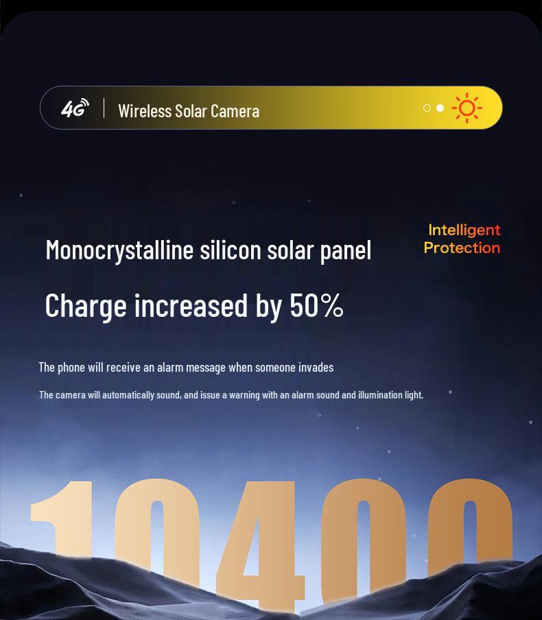 360° HD Solar-Powered Outdoor Camera with Night Vision and Remote Mobile Monitoring