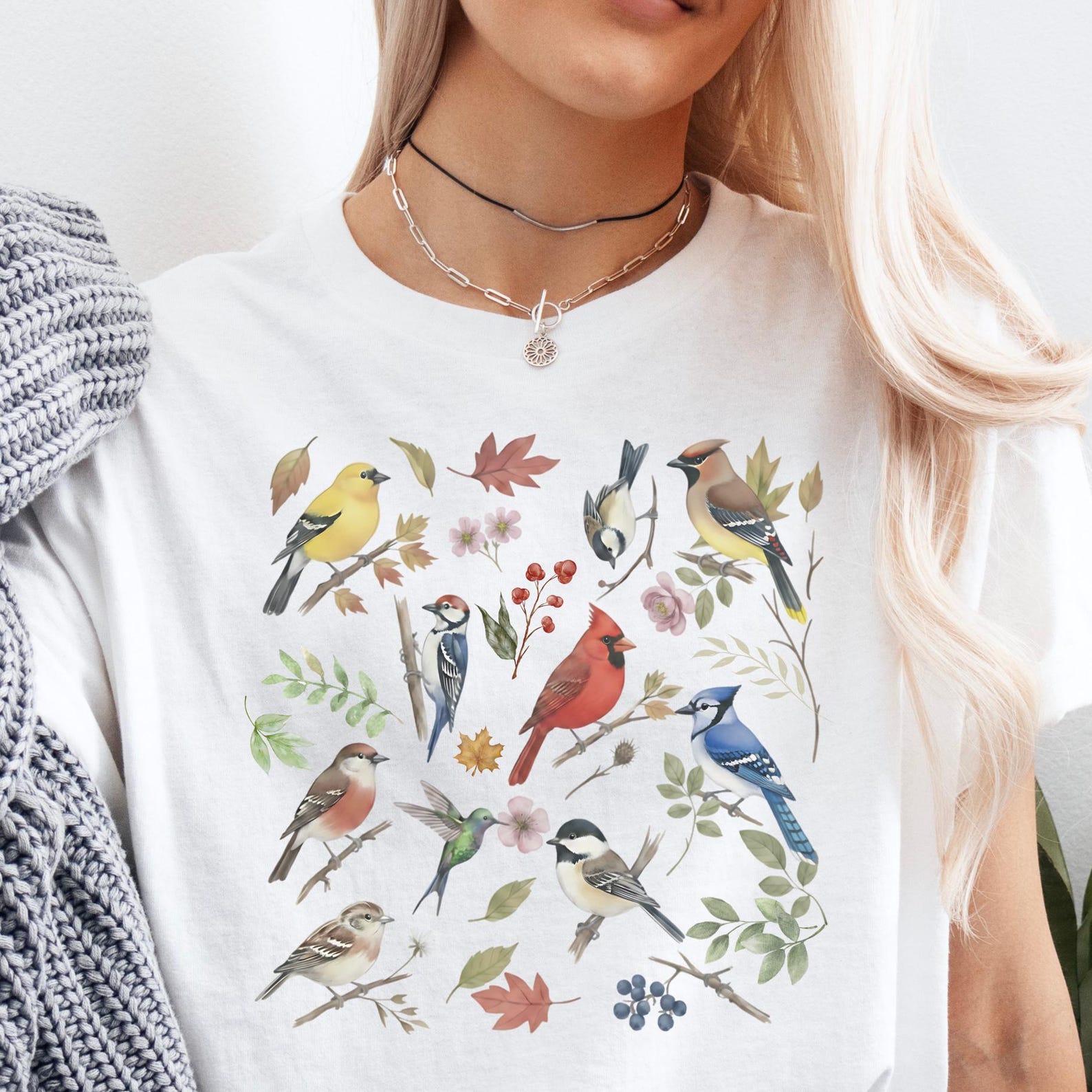 Bird Nerd - Nature-Inspired Bird Print T-Shirt | Gift for Bird Watcher, Nature Enthusiast Shirt, Retirement Gift, Bird Tee for Nature Lovers XL