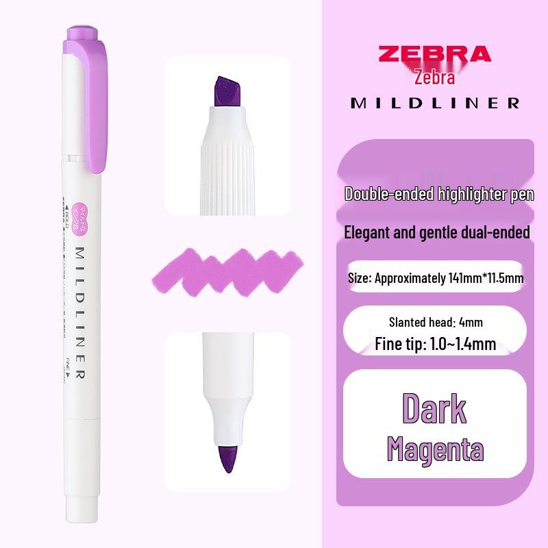 

Zebra Флуоресцентный Двусторонний Акварельный Маркер-Ручка для Журнала Набор Double-headed