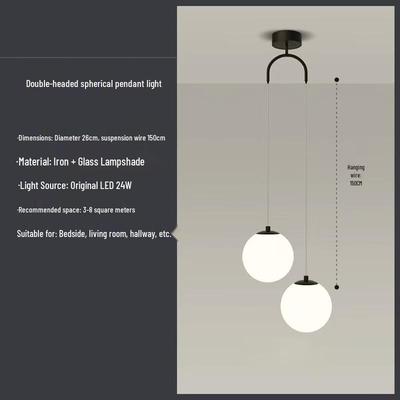 Moderní minimalistické závěsné světlo do ložnice NuFeng