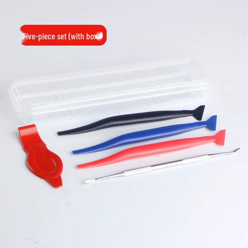 Car Film Scraper Tool with Long Handle for Edge Trimming and Insertion