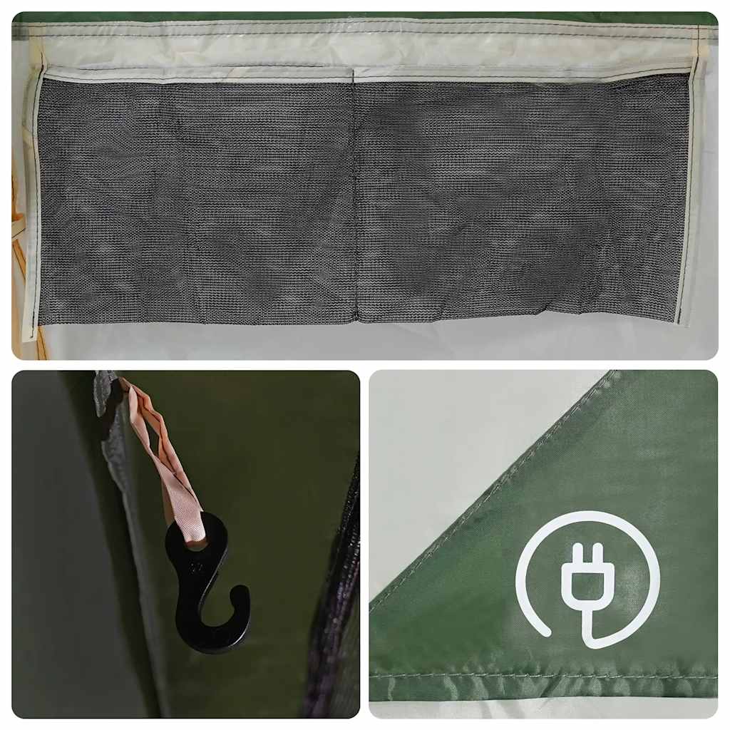 Tunnel Family Tent for 8 Persons Green Waterproof