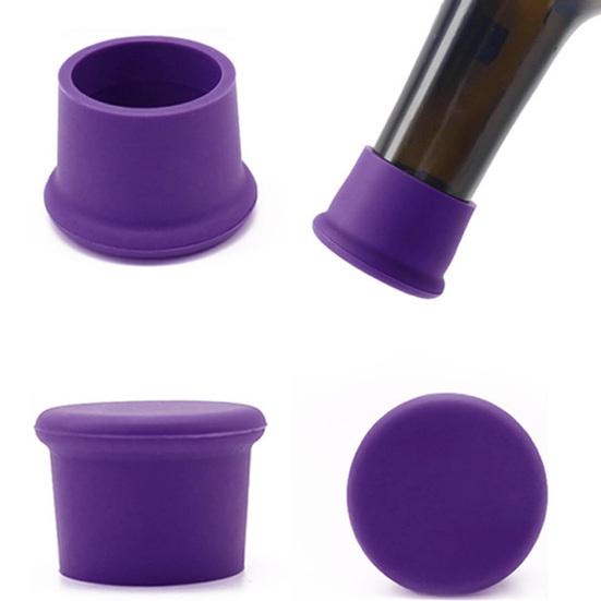 6 ks silikonová zátka na víko láhve na víno Korek Alternativní potravinářské opakovaně použitelné šampaňské Pivní uzávěr láhve