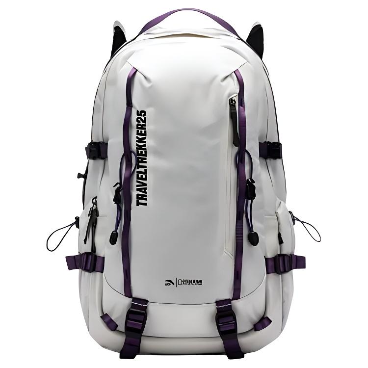 New Anta BaiChuan Polyester Backpack Unisex Tone Gray 192516165D-5