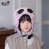 Kids Winter Warm Hat With Integrated Face Mask Goggles Unisex Fleece-Lined Aviator Style Beanie Cold Weather