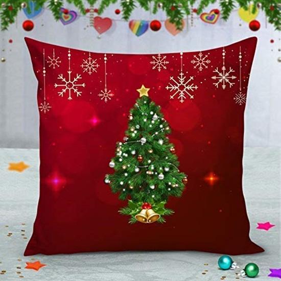Set of 5 Cushion Covers 30.48 Cm Christmas Decorations Cushion Cover for Sofa Xmas Theme Cushion Cover
