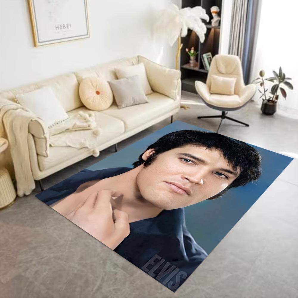 Elvis Presley Live Performance Floor Mat Suitable for Living Rooms Dining Room Study room Foyer Antislip Carpet Decorate Offices