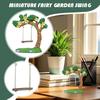 Miniature Fairy Garden Decoration Resin Indoor Miniature Fairy Garden Swing Statues Small Doll House Decoration For Driveway