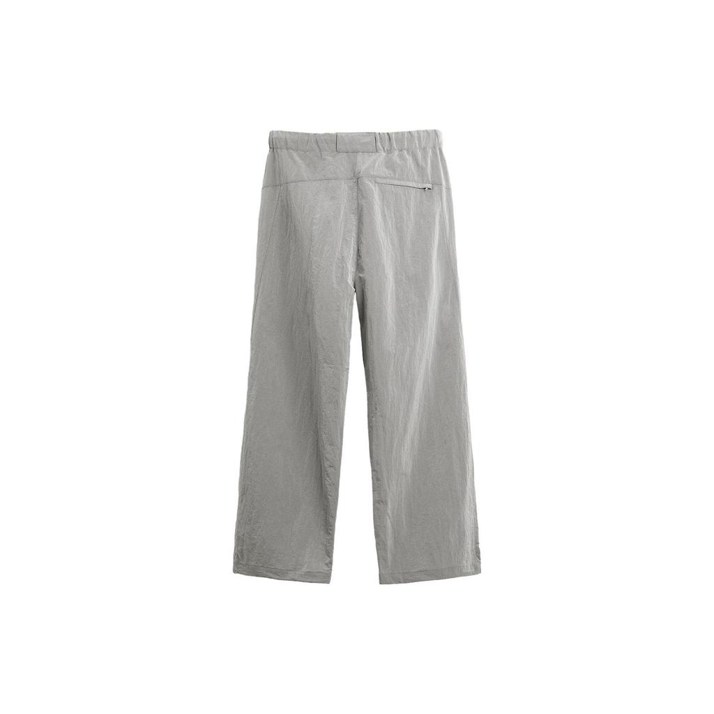 Zara Solid Color Straight Regular Long Pants Casual Pants Men bottoms Silver 08281329808-33