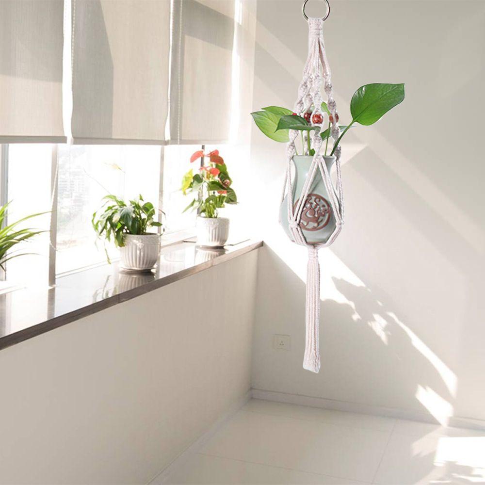 Decoration Hooks Macrame Flower Pot Holder Hanging Basket Planter Basket Rope Garden Plant Hanger