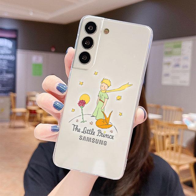 

Прозрачный чехол для Samsung Galaxy S22 S20 FE S21 S10 S9 Plus Note 20 Ultra 10 Lite 9, мягкий чехол из ТПУ для телефона с рисунком маленького принца Samsung S21 5G