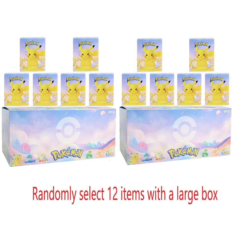 12Patterns Pok  mon Action Dolls Pikachu Blind Box Anime Models Desktop Decorations Pok  mon Toys Children's Birthday Gifts