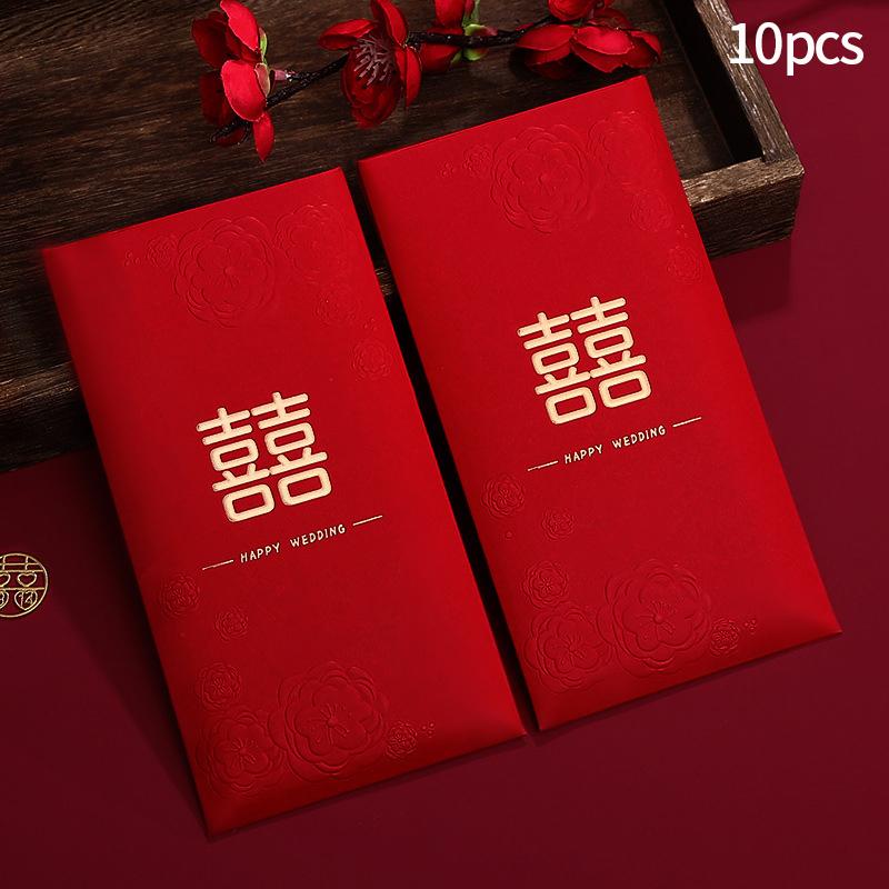1Pc  Cloth Wedding Red Envelope Traditional Chinese Wedding Red Envelope Lucky Money Packets With Tassel Weddings Supplies