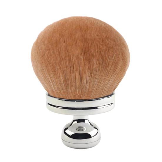 

Кисть для макияжа в форме гриба с ручкой, многофункциональная кисть-аппликатор для автозагара, синтетическая рассыпчатая пудра, румяна, кисть для лица и тела коричневый