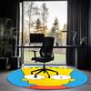 THE SIMPSONS Printed Round Rug Carpet Chair Rug Area Rug Entryway Doormats,for Office Chair Living Room Bedroom Kitchen Room.