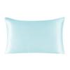 One Side 100% Mulberry Silk Pillowcase with Hidden Zipper Solid Color Pillow Case for Sleep and Skin Care