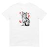 Cat Tshirt Funny Tee Red Heart Lover Pet TShirt Unisex Design Unisex T-Shirt