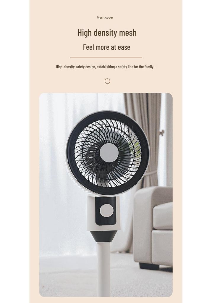 Yangzi Silent Vertical Oscillating Floor Fan for Home and Dormitory