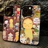 Cute Y-Yoshitomo N-Nara Phone Case For iPhone 17,16,15,14,13,12,11 Plus,Pro Max,XS,Colored Silver Plated Inside Cover