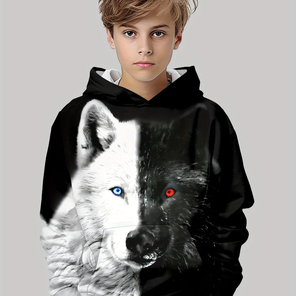 Children's Clothing Hoodies Long Sleeve Kids Clothes Girl Fashion Animals Print Casual Kids Autumn Clothes Outdoor Clothes Tops