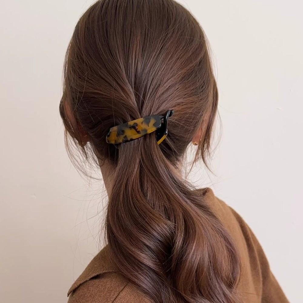 Spring Hinge Banana Hair Clip Curved Banana Shape Hair Barrette Hair Claw Clip Half up Styles