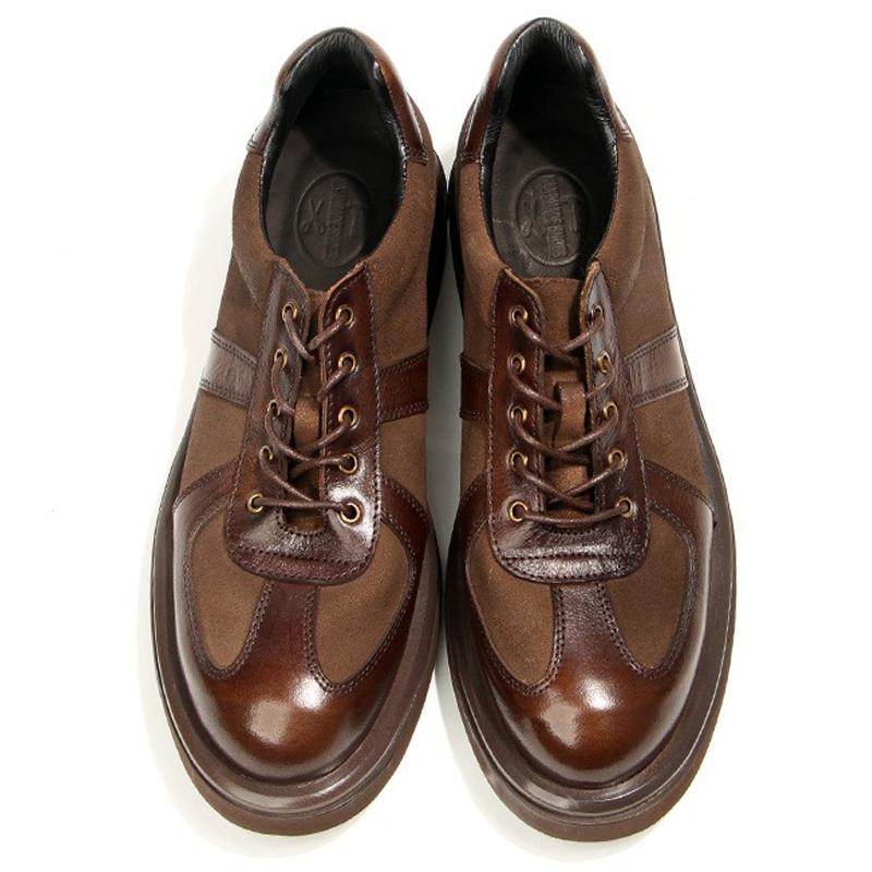 Retro polished casual men's shoes genuine leather footwear Handmade Men leather shoes Anti slip wear-resistant Male Formal shoes