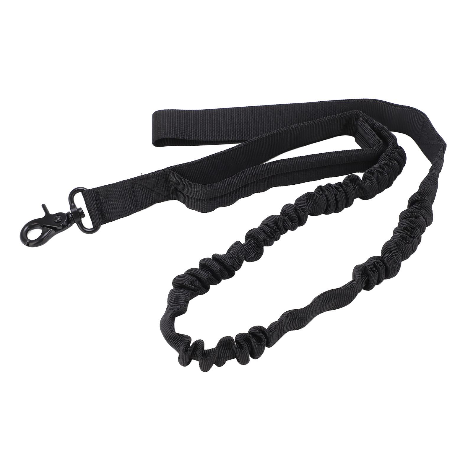 

Heavy Duty Bungee Dog Leash Elastic s Rope with 2 Padded Control Handles for Military Dog Training Night Walking