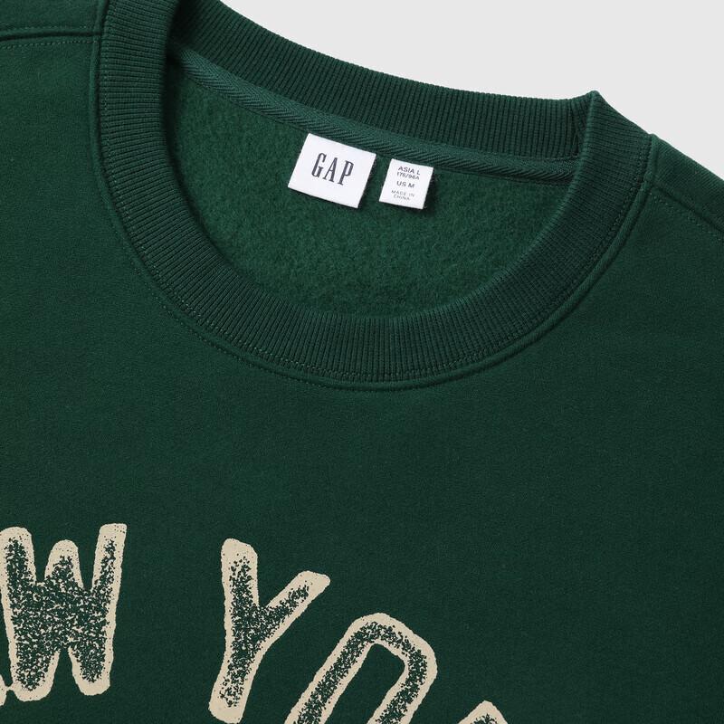 Gap Unisex Bear Print Fleece Pullover Sweatshirt