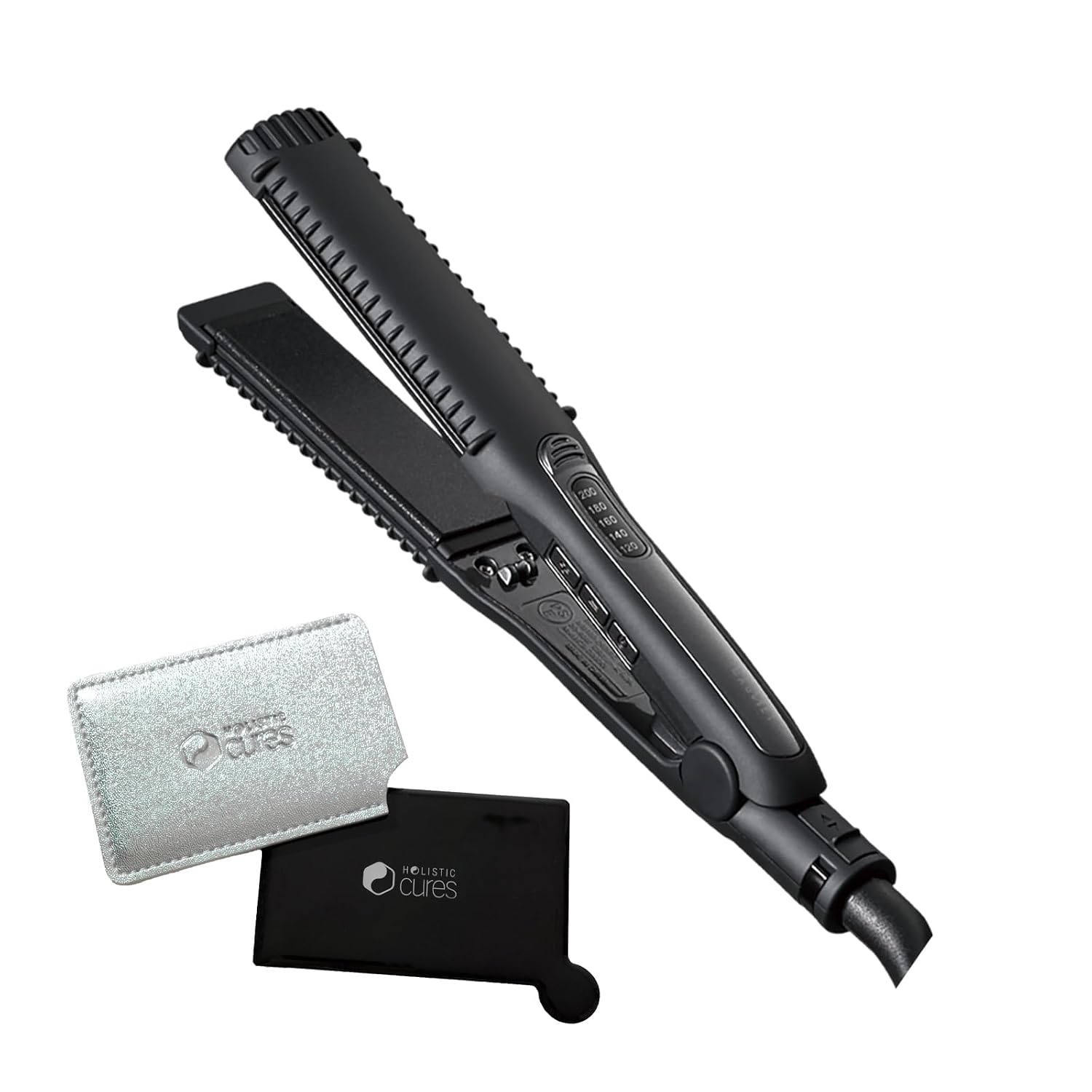 HOLISTIC cures Magnet Hair Pro Straight Iron HCS-G03DG Cure Crystal Processing Terahertz Care Automatic Power Off International Use Gift Present