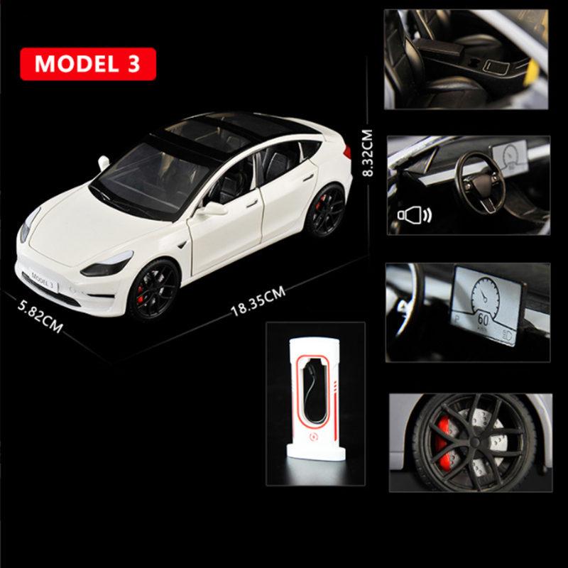 1:24 Model Y 3 S Suv Alloy Car Model Diecasts Metal Toy Vehicles Car Model Simulation Sound And Light Collection Childrens Gifts