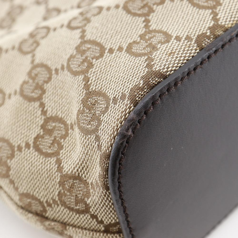 GUCCI Semi-Shoulder Shoulder Bag 1669 Brown GG canvas Women Used