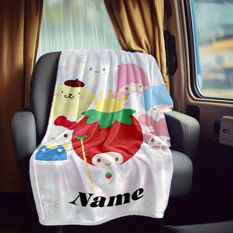 Strawberry King Rv Customize Your Name Blanket Is Suitable For Rv Camping Traveling Rv Home Soft And Warm Rv Interior Blanket Suitable For Gifts To