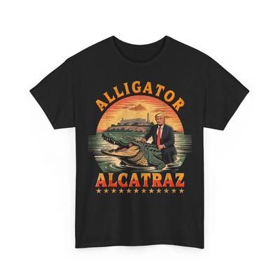 Trump Alcatraz Alligator Alcatraz USA Florida Everglades Retro Unisex T-Shirt