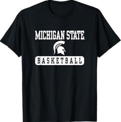 Michigan State Spartans Basketball Logo Offiziell Lizenziertes T-Shirt Unisex T-Shirt