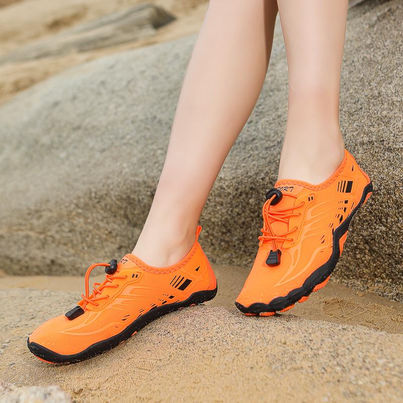 Quick Dry Aqua Shoes for Men Summer Beach Wading Shoes Women Water Sports Shoes Elastic Non-slip Water Footwear Upstream Sneakers