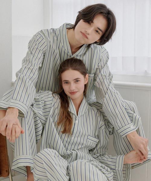 [OFF HOUR OBJET] Amorin Bay Long Sleeve Pajama Set (2-SET) [Shipped from Korea] 100% Authentic