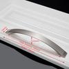 NAIERDI Aluminum Alloy Furniture Handle Brushed Silver Kitchen Door Handles Cabinet Handles Drawer Knobs Wardrobe Drawer Pulls