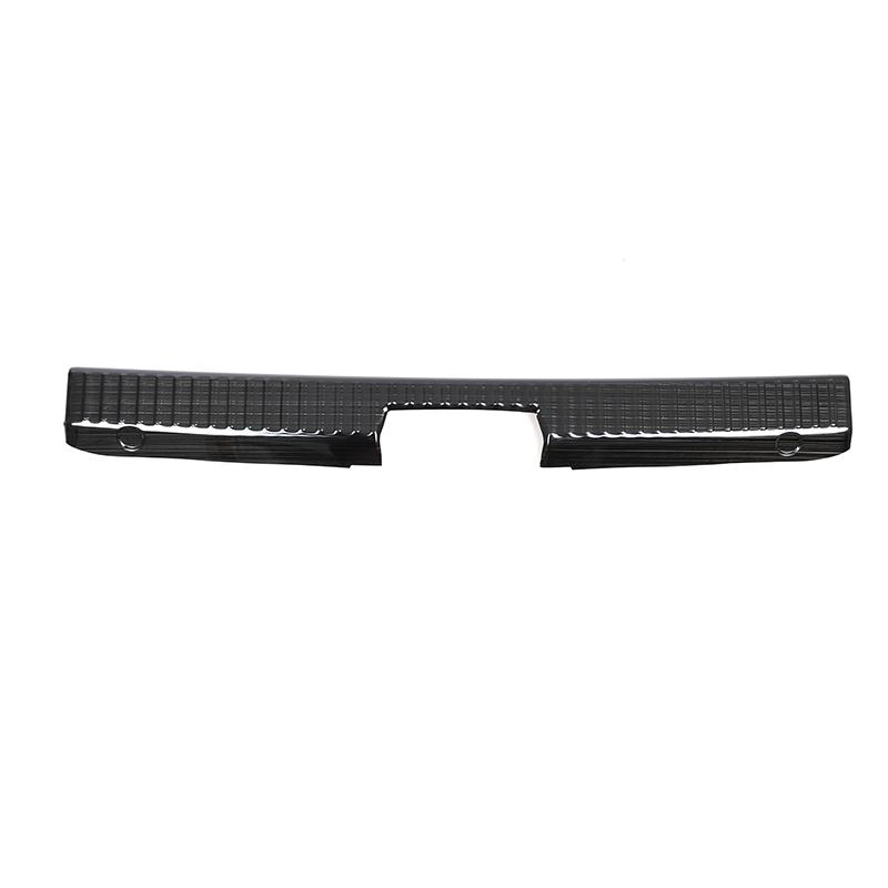 Black Stainless Steel Inner Rear Bumper Guard Plate Cover Trim Fit For 12-20 Toyota 86/Subaru BRZ Auto