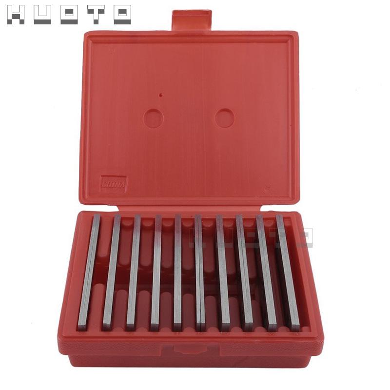 HUOTO 1/8" Imperial Parallel Risers, 10 Pairs - Equal Height Blocks for Milling Machine Vise Tool