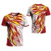 Men's Outdoor Short Sleeved Multi-color Team Style Printed Loose and Trendy Sports Style
