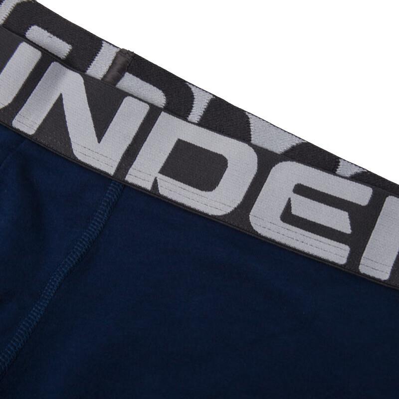 Under Armour Cotton Color Block Logo Breathable Sports Underwear 3-Pack Men Underwear 1363617-600