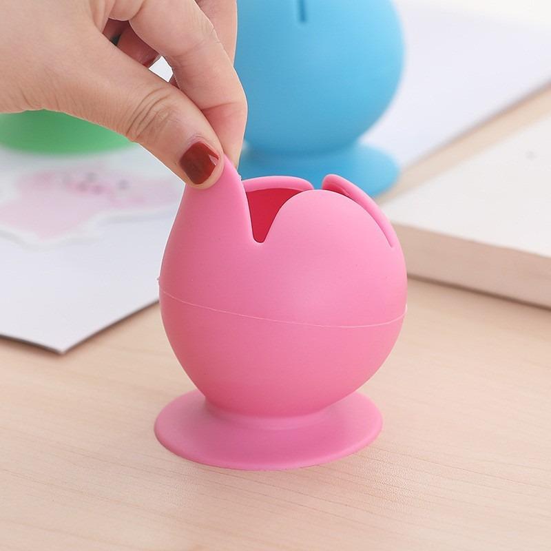 Multifunktionale Silikon-Schreibtisch-Organizer Müllaufbewahrungskugel 5D Diamantmalerei Stifthalter Aufbewahrungs-Gadgets Kunst Nähwerkzeug